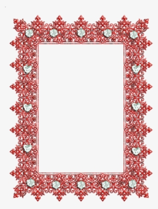 Free Png Red Transparent Frame With Diamonds Png Images - Purple Diamond Picture Frames