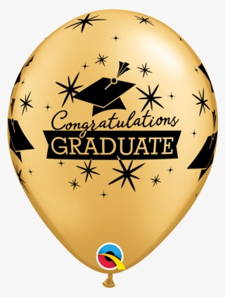 Gold And Silver Graduation - Balloon