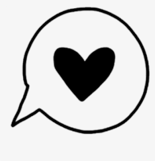 Tumblr Heart Transparent - Black And White Tumblr Transparent Stickers