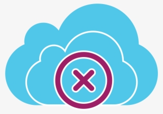 Cloud Error Icon - Circle