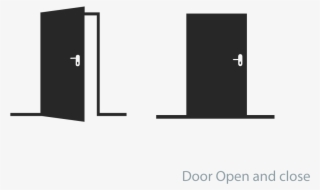 Icon Design By Ogamedia For Z-wave Europe Gmbh - Closed Open Door Icon