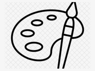 Drawn Paint Icon - Line Art