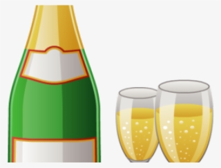 Champagne Clipart Champage - Champagne Bottle Png Vector