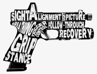 Pistol Fundamentals Sticker - Gun Barrel
