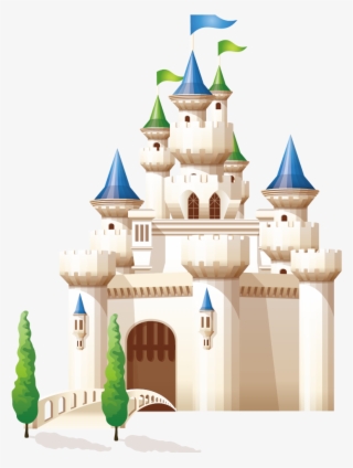 Mq Blue Castle Cartoon Building Fantasy - Castle Cartoon