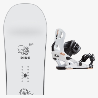 Ride Burnout 2019 Now Ipo White - Snowboard Binding