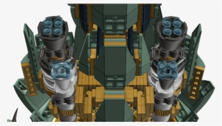 Green Ninja Mech Dragon Engines - Mecha
