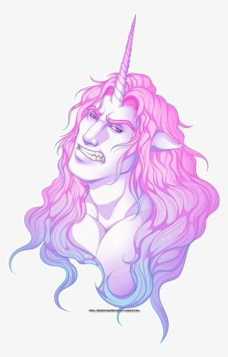 Unicorn Bust - Illustration