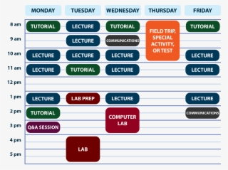 Graphic Version Of The Mech 2 Schedule - Mech 2 Ubc
