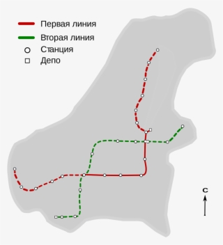 Almaty Map Metro - Diagram