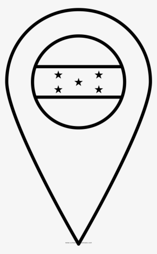 Honduras Coloring Page - Indian Flag Black And White Outline