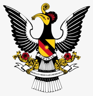 Coat Of Arms Of Sarawak - Sarawak Crest Logo