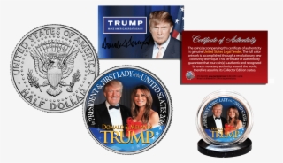 Donald & Melania Trump Collector Coin - Lgbt Dollar Coin
