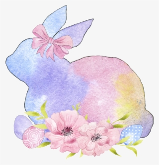 Pintado A Mano De Conejo Púrpura Transparente De Png - Canterbury Bells