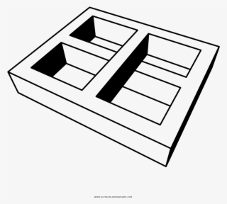 Optical Illusion Coloring Page - Diagram