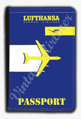 Lufthansa Airlines Timetable Cover Passport Case - Aerospace Manufacturer
