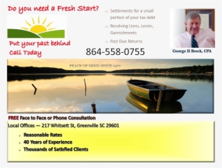 Greenville, Sc Tax Resolution, Offer In Compromise, - Fresh Start
