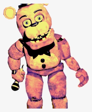 Golden Withered Freddy Standing - Cartoon