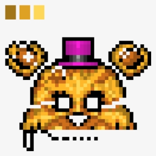 Nightmare Golden Freddy - Fredbear Pixel Art