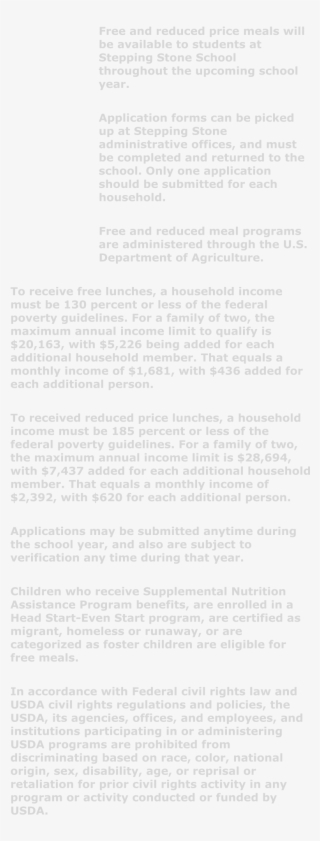 Free And Reduced Price Meals Will Be Available To Students - Death