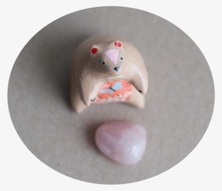 Benevolent Bear W/ Rose Quartz Pocket Stone