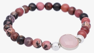 Agate Rose Quartz Stretch Bracelet - Pulseira Carregador