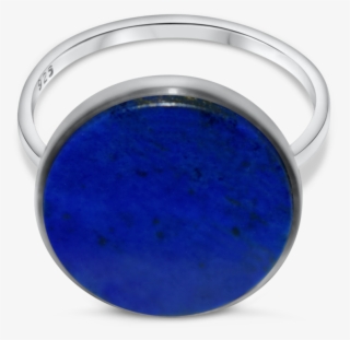 Oculus Ring Lapis - Titanium Ring