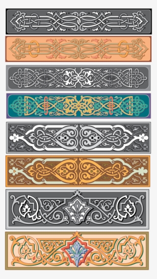 Old Russian Ornamental Patterns - Decorative Borders