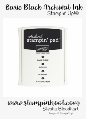 Stampin' Up Basic Black Archival Ink Pad Great For - Stampin' Up Inc.