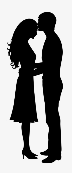 Romance Silhouette Png Image Background - Couple Silhouette