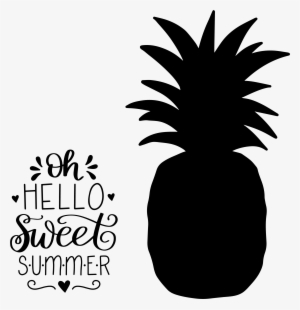 Hand-lettered Sweet Summer Pineapple Free Cut File - Pineapple Svg
