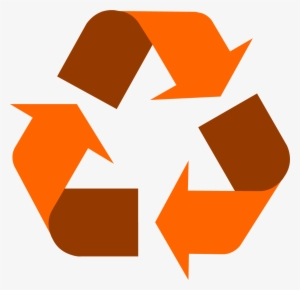 Orange Recycling Symbol - Purple Recycle Symbol