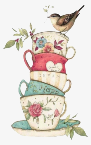 Чашки На Прозрачном Фоне - Vintage Tea Cup Png