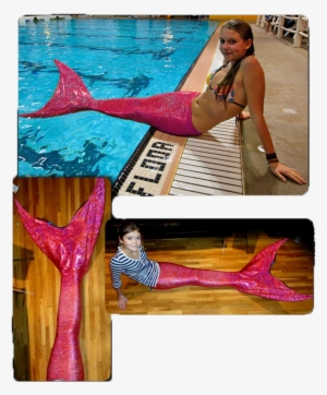 Pink-tail - Custom Made Fabric Mermaid Tail