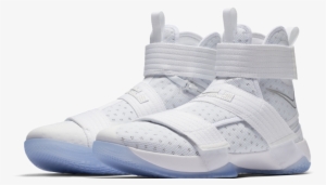 White Nike Sneakers - Lebron Zoom Soldier 10 Flyease