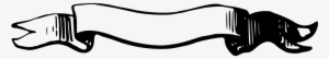 Image Free Stock Signs Vector Fancy Ribbon For Free - Ribbon Banner Black And White Png