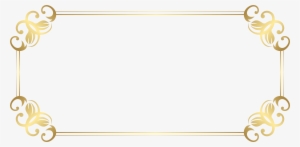 Cute Birthday Frames And Borders Png Download - Gold Edge Border Clipart Transparent