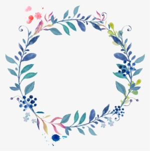 Watercolor Wreath Flower Png