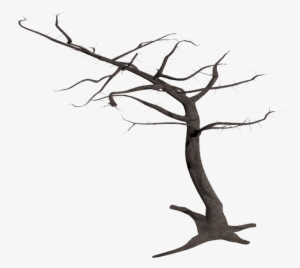 Dead Tree In Wind - Clip Art
