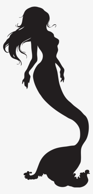 Mermaid Silhouette Png Clip Art Image - Mermaid Transparent Background