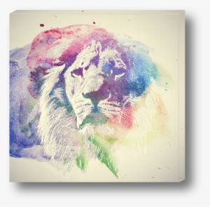 Watercolour Lion - Watercolor Lions Png