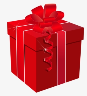 Graphic Royalty Free Present Clipart Png - Red Gift Box Png