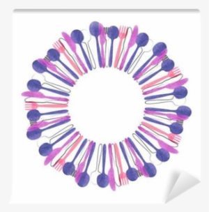 Cutlery Round Frame - Cutlery Restaurant Background