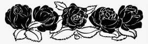 Roses - Black Rose Border Png