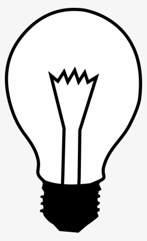 Simple Black And White Light Bulb - Electricity Black And White