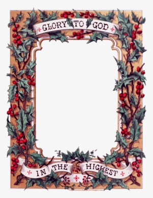 Description Of The Illustration - Holly Frame Poster Print By Unknown (18 X 24)