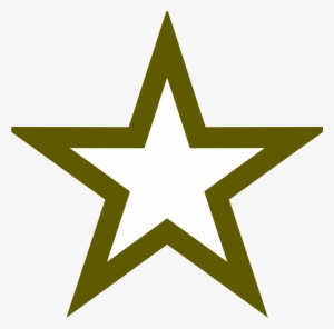 3d White Star Png Download - Star Outline