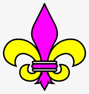 Fleur De Lis Purple Clip Art - Flor De Lis Png