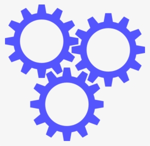 Svg Black And White Library Blue Gears Clip Art At - Blue Gears Clipart