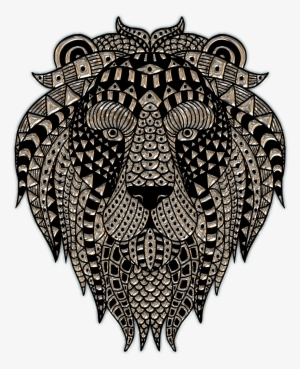 Lion Head Plastic Art - Estampas Para Camisetas Indie
